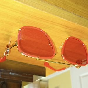 Versace Pilot Red Pink Mirror Lens Sunglasses